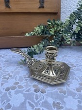 Bougeoir en Bronze Ancien Signé "DD" Rat de Cave Fin XIX ème Début XX ème