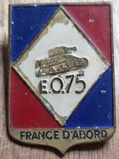 Très rare insigne du Peloton Obusier du 11e RCA en fabrication artisanale