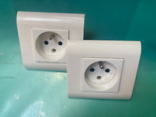 Legrand Mosaic 45 Lot de 2 Prises à vis 2P+T  74111