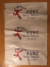 ancien papier ( soie ?)d'emballage publicitaire KUNZ teinturerie groom gaillard 