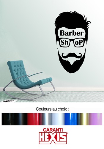 Decor mural mur barbier barber - mur,