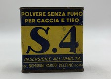 Boîte en Étain Poudre Sans Fumée Pour Chasse Et Tir - Bombrini Parodi Dauphin