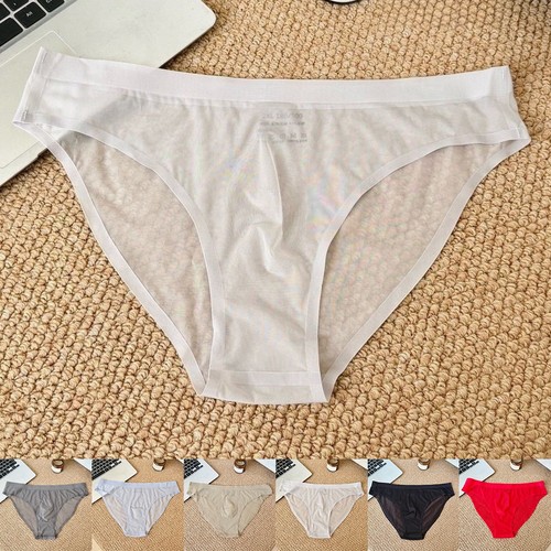 Slip homme soie glacée
