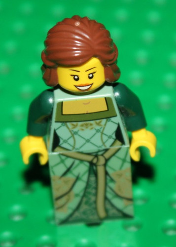 Lego green princess - princess, castle
