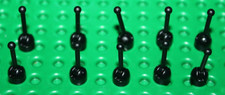 10 x Lego Black Antenna Small Base with Black Lever (4592 / 4593) set 8018 6393