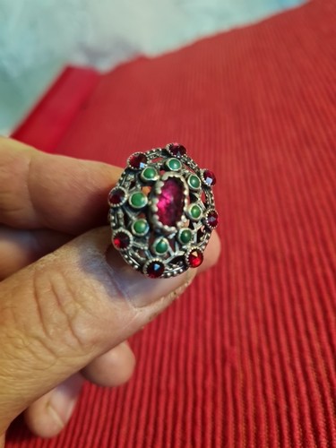 Jolie grosse bague argent - jolie,
