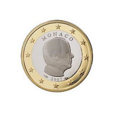 PIECE MONNAIE 1 EURO MONACO 2007 ALBERT II AVEC DIFFERENTS NEUVE UNC DU ROULEAU
