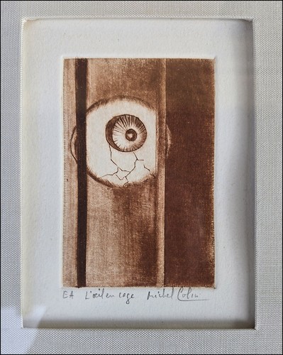 Estampe oeil en cage - estampe, l'oeil