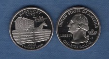 Etats Unis Quarter Dollar 2001 S Kentucky série des Etats UNC NEUVE