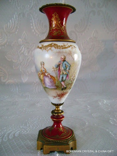 Antiq french sevres hp - french,