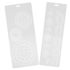 2 Pcs Pochoir De Couture
