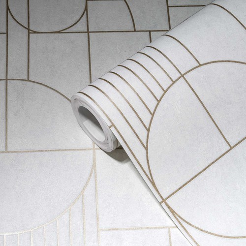 Papier peint effet carrelage - papier,