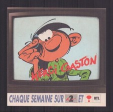 FRANQUIN . 1 AUTOCOLLANT MERCI GASTON ( N15 )