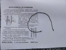 dinky 32D auto echelle pompiers delahaye : 1 élastique seul + notice de pose