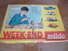  Ancien coffret SOLIDO week-en N°2 démontable années 60, boite VINTAGE,SYMPA