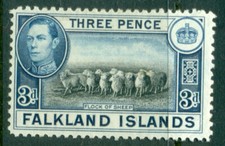 Falkland Islands  1938  King