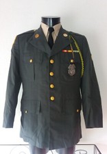 VESTE CLASS A  SPECIALIST 4 18th MILITARY POLICE BRIGADE US ARMY VIETNAM 1971