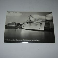 CPA PAQUEBOT CALABRIA (CIVITAVECCHIA) ITALIE,POSTCARD,MOTONAVE,FERRY BOAT