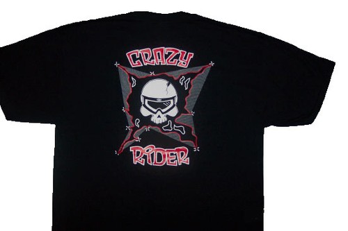 Crazy rider shirt skull - crazy,