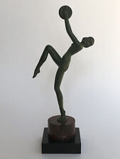 Authentique ancienne SCULPTURE FEMME DANSEUSE BRONZE Art Déco LEVERRIER FAYRAL ?