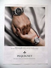 PUBLICITE-ADVERTISING :  PEQUIGNET Calibre Royal & Trocadero  2015 Montres