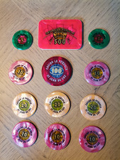 Lot jetons de casino St Jean de luz avec une grosse plaque