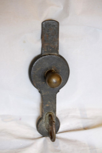 Patère ancienne métal laiton