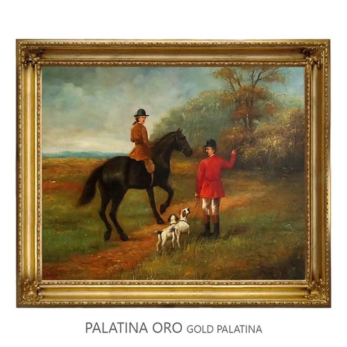 Cadre huile sur toile peint - huile,