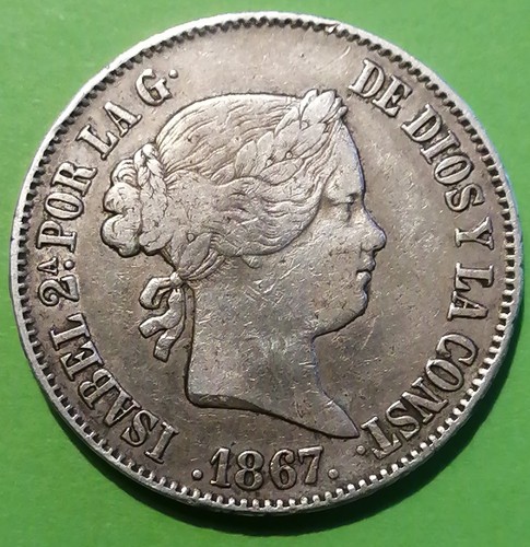 Espagne escudo 1867 - un,