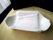 Plat de service à asperges en faïence de Salins  Modèle Pompadour