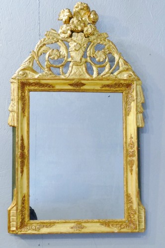 Miroir empire bois sculpté - miroir,