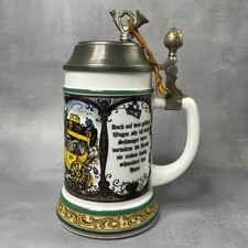 Beer stein / chope à bière BMF musicale / boite à musique Haut.~20.5cm