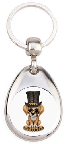 Steampunk chiot porte clé - chiot,