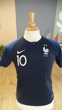MAILLOT FOOTBALL NIKE EQUIPE FRANCE COUPE MONDE 2018 N°10 MBAPPE ENFANT