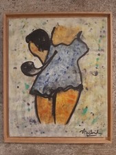 Ancien Tableau Peinture Hst Expressionniste France Cannes Milieu Xx Ème 