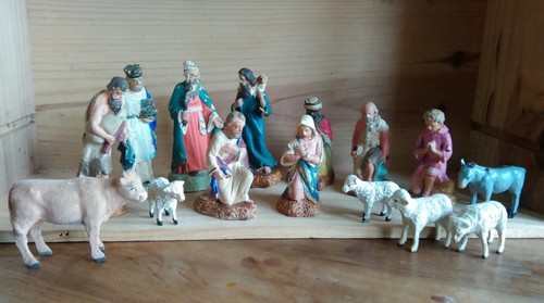 Lot santons crèche ancienne