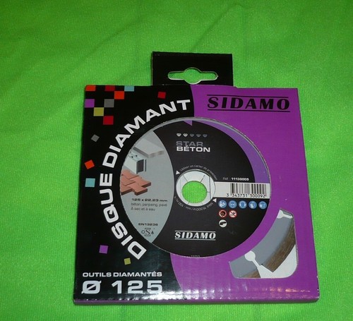 Disque diamant sidamo ø125mm - diamant,