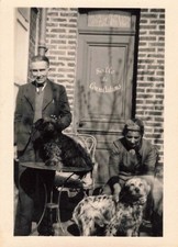 ANCIENNE PHOTOGRAPHIE 1942 VETERINAIRE ET SON INFIRMIERE A SANVIC (LE HAVRE)