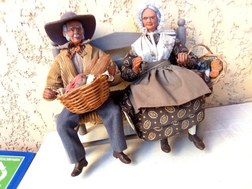 Couple santons anciens de - 1,