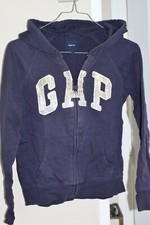 sweat blouson à capuche GAP kids - 10-12 ans  - coton - marine - très  bon état