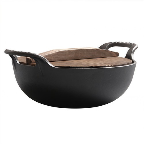 Wok fonte cuisson la - cuisson,