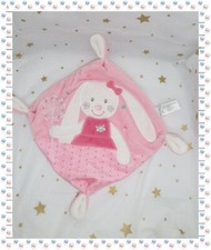 ⑭ - Doudou Plat Lapin Brodé