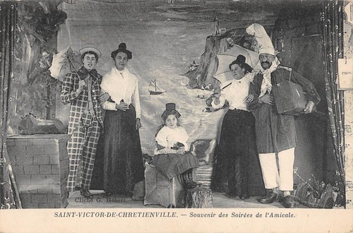 Cpa saint victor de - saint,