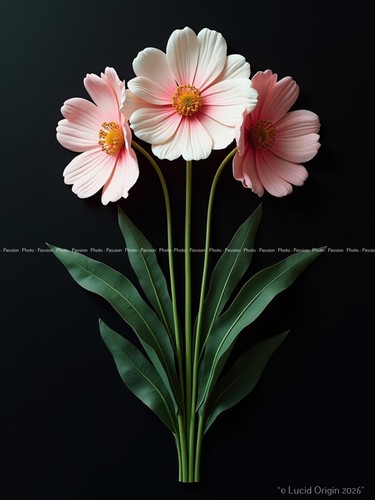 Photo floral kawaii - floral, moderne