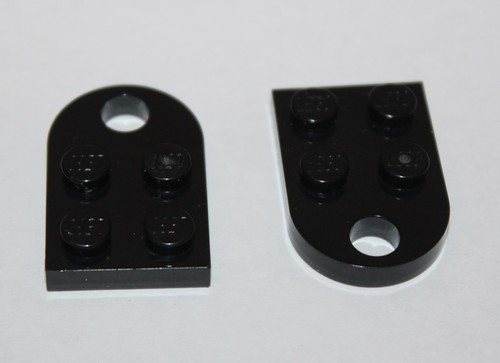 Lego black plate - lego, 3x2