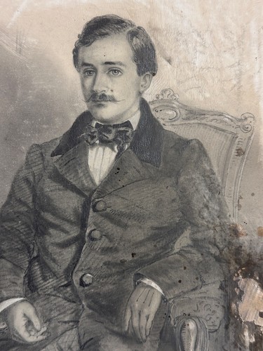 Ancien dessin portrait - , de