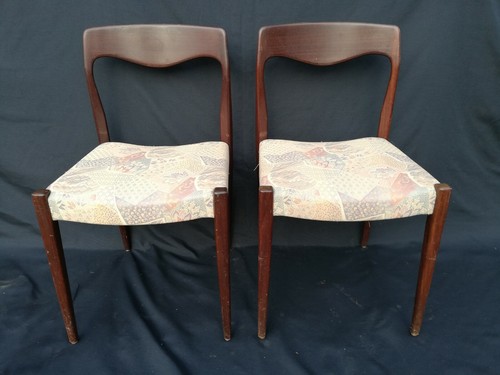 Paire chaises design niels - chaises,
