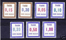 FRANCE TIMBRE FICTIF TAXE FT15