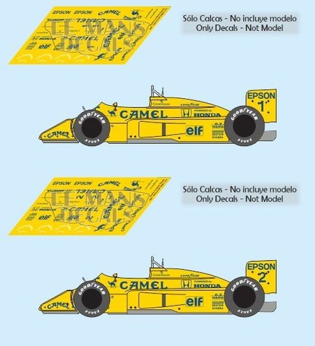 Décals lotus 100t monaco - décals,