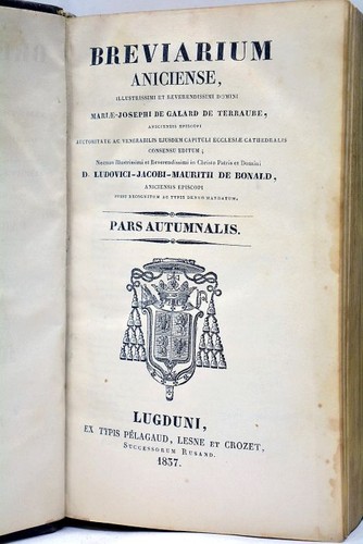 Livre ancien breviaire annecy - breviaire,